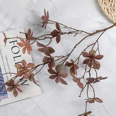 1pc Artificial Calla Lily Leaf Garland - Realistic Fake Plastic Ivy Vine With Green Faux Flowers-Like Buds For Living Room And Study Wedding, Table Centerpiece, Balcony & Desktop Decor - Low-Maintenance Year-Round No Maintenance Required Artificial Decorative Flowers