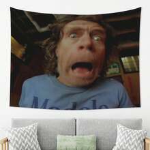 Frank Gallagher Pop Art Tapestry - Soft Peach Light Beige Fabric Wall Decoration With Iconic TV Show Characters, Large Horizontal Living Room And Bedroom Party Decoration - The Perfect Gift For  Fans And Pop Culture Home Decoration - 彩色 - 查看 1