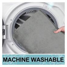 Alfombra de baño de espuma de memoria de 70x24, extra suave y absorbente, alfombra de baño antideslizante y lavable para el piso, la ducha y la bañera, gris - Multicolor 55 - Ver 6