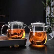 Heat-Resistant Teapot With Glass Tea Strainer Infuser Flower Kettle Kung Fu Teawear Set Puer Oolong Pot Teaware - Multicolor - View 3