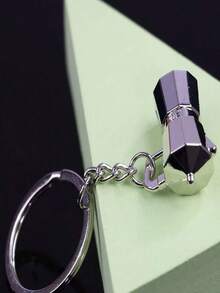 1 قطعة سلسلة مفاتيح إبداعية من سبيكة الزنك على شكل إبريق قهوة صغير، مناسبة للاستخدام اليومي وكهدايا أعياد الميلاد والأعياد، تعليقات للحقائب والسيارات والأصدقاء والأخوات والمعلمين