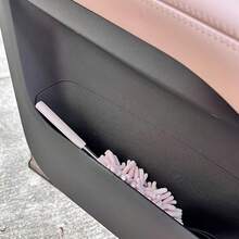 1pc Pink Extendable Car Duster, Mini Detailing Brush For Interior Cleaning, Removable And Washable For Dashboard, Steering Wheel And Console - Pink - View 6