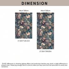 1卷波西米亚风花叶自粘壁纸，防水、可移除、易安装、耐用、无缝，适用于家居装饰、卧室、客厅、厨房墙面DIY、家具翻新、节日礼物，尺寸：17.32*118.11/196.85/393.7英寸 - 彩色 - 查看 11