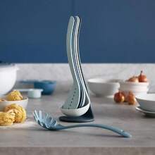 Joseph Joseph Nest Utensils Compact Stacking Kitchen Tool Set With Magnetic Storage Stand Nylon 5piece EditionsSky Blue: Ideal For Small Kitchens And Efficient Cooking Spaces Features SpaceSaving Design And Secure Magnetic Hold For Easy Access And Organization - 藍色 - 查看 5