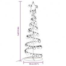 LED Christmas Tree With Baubles 100 LEDs Warm White 150 Cm - Multicolor - View 10