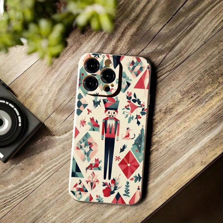 Funda para phone 17 Pro con diseño de nogal agrietado. Compatible con phone 17, 17 Pro, 16 Pro y modelos 11 a 16 Pro/Plus. Incluye soporte. Un excelente accesorio para Halloween. - Colores mixtos 2 - Ver 1