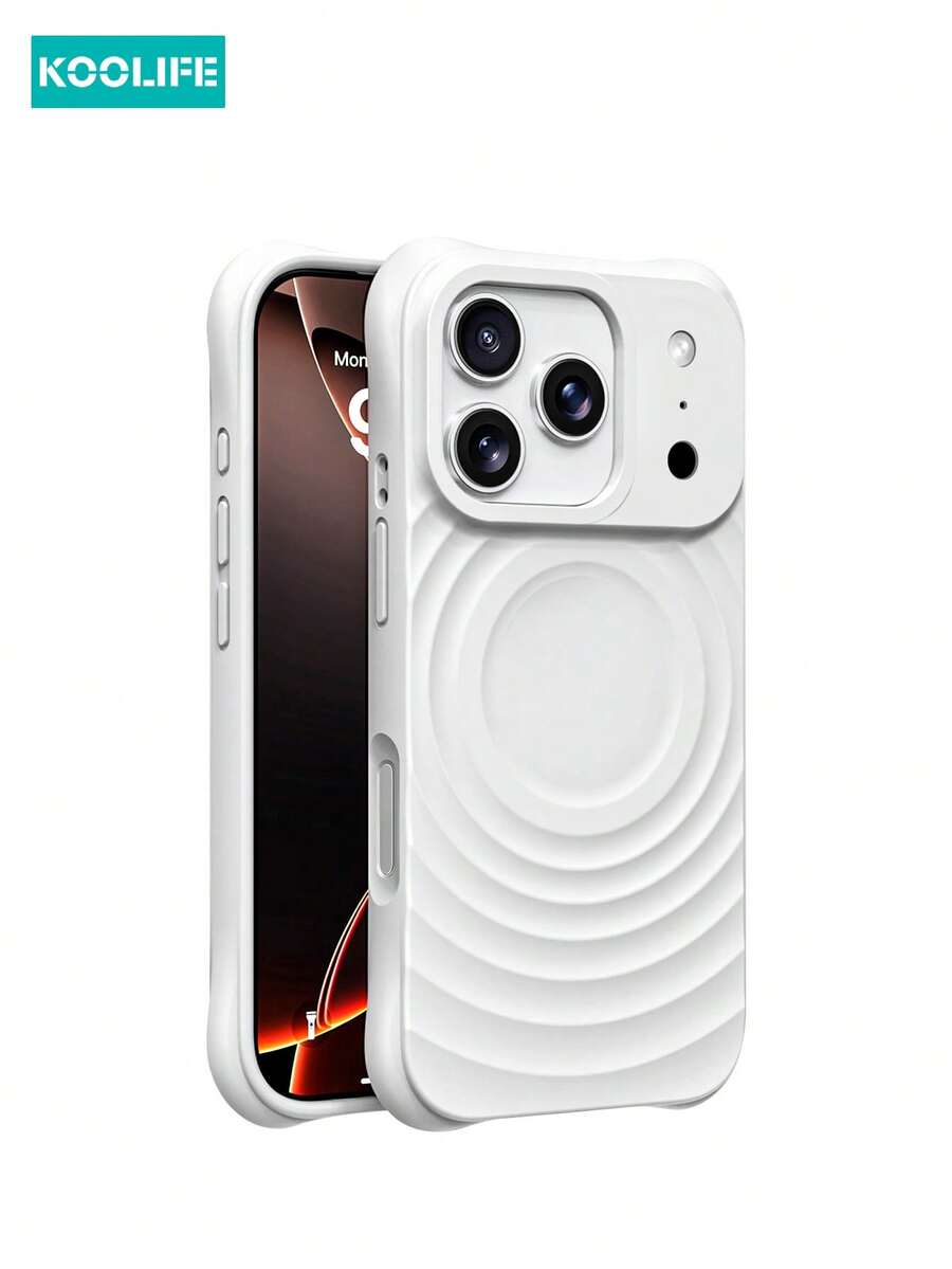 Koolife 1pc Magnetic Adsorption Full Body Protective Case Compatible With Apple 17 Pro, Minimalist Liquid Silicone Soft Touch Matte Finish, Compatible With Iphone 17 Pro Max/17/17 Pro/16/16 Pro/16 Pro Max/16e