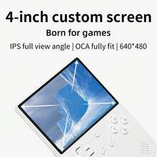 ANBERNIC-consola de juegos portátil RG40XXV, pantalla IPS de 4,0 pulgadas, 64 bits, Linux, WIFI, 256G, PSP, RGB, Joystick, compatible con salida HD, regalo - Bolsa negra - Ver 3
