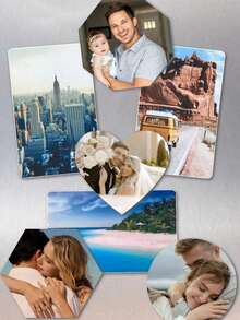 Personalized Photo Fridge Magnets - Customized Photo Fridge Magnet Set - Magnetic Backing - Perfect Home Decor Gift, Valentine's Day Gift, Gift For Her, Gift For Him, Gift For Mom, Gift For Friends, Home Decor, Decorations, Personalized Gift, Custom Gift. The Image Will Be Optimized To High-Quality. - Multicolor - View 7