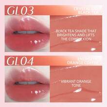 J.M.C.Y Gloss Labial Brilhante, Batom Sólido Hidratante e Não Grudento - GL01 CHÁ GELADO DE MORANGO - Visão 7