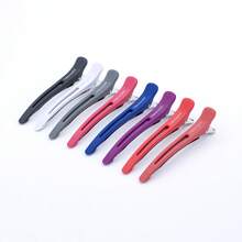 6/12 قطعة مشابك قص الشعر، مشابك تقسيم طويلة الأنف للتموضع في صالون الحلاقة للرجال والنساء، مشابك فم البط للشعر، مخالب شعر، دبابيس شعر، مشابك شعر