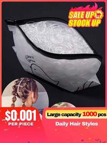 1 Pack Of 1000pcs Damage-Hair Ties, Disposable Hair Elastics, Hair Rollers, Heatless Curls, Hair Curler, Hair Products And Accessories Barber Salon Beauty Back To School, Travel Holiday Essentials, Hair Curlers, Curly Hair Brush, Rollers, Curly Hair Products, Barber, Hair Curlers, Rollers, Curly Hair Products, Curler, Rollers Hair Curl,, Hair Curler, Rollers Hair, Curly Hair Tools, Heatless Curlers, Curly Hair Brush, Hairdressing Equipment,Heatless Waves,Travel Essentials,Hairstyle,Hairdressing,Curly Hair,Hair Rollers,Hair Curler,Heatless Curl,Heatless Curls,Hair Curlers,Rollers,Hair Curl,Rollers Hair,Curly Hair Tools,Hair Rollers,Hair Roller,Curls Diffuser,Hair,Travel,Hair Products,Hair Tools,Hair Stuff,Barber,Barber Accessories,Barbershop,Hairdressing Equipment - 黑色 - 查看 12