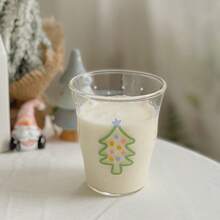 1 件 280ml 耐热粉红玫瑰图案玻璃杯，法式马克杯，可微波炉加热，适合在家喝牛奶、咖啡、茶，优雅清爽的玻璃杯 - 粉紅色玫瑰 - 查看 13