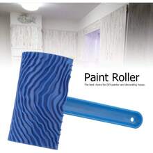 Rodillo de Pintura de Goma Azul con Efecto de Grano de con Mango Herramienta de decoración de Pared DIY - 1 - Ver 8