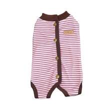 Dog Surgical Suit Stripes Print Recovery Suit Spay Recovery Suit For Puppy Small Medium Dogs - Pink - View 4