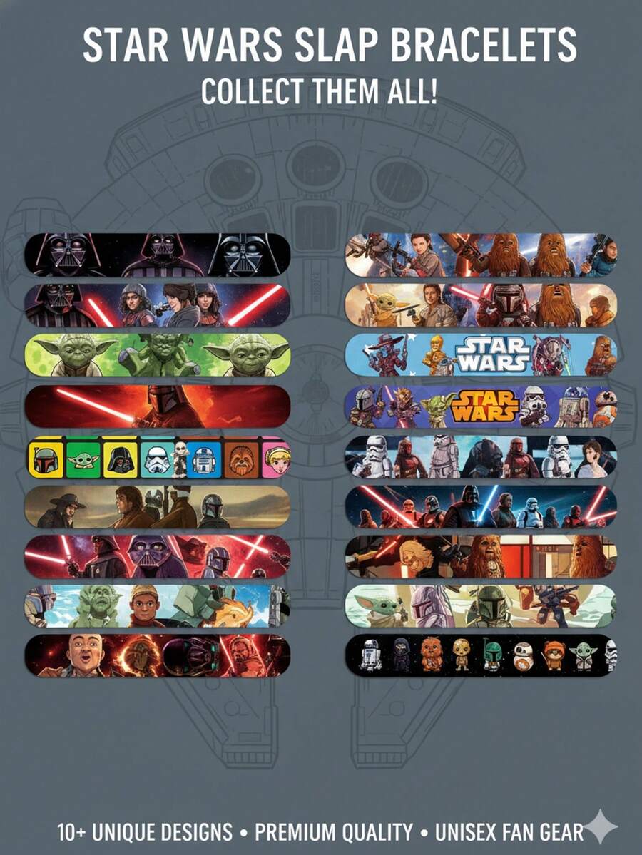 StarWars 这款主题可穿戴手环采用PVC材质，可佩戴在手腕上，展开后或折叠成圆圈，是完美的派对礼品、派对礼物或生日礼物。还附赠白骑士人偶。