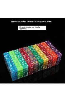 16mm Solid Color Rounded Tabletop Game Dice, 6-Sided Acrylic Dice For Board Games, Roleplaying, Entertainment And Teaching, Suitable For KTV And Bar Environments - Multicolor - View 9