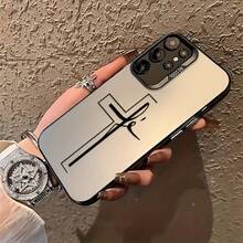 Funda de Teléfono Creativa Personalizada Minimalista Cruz para Samsung Galaxy S25 S24 S23 S22 S21 S20 FE Ultra Plus 4G 5G Cubierta Trasera Mate a Prueba de Golpes - Colores mixtos - Ver 8