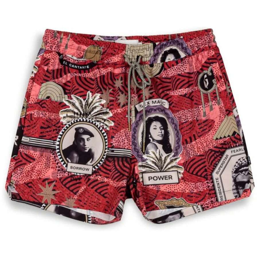 Grimey Men Athletic One-Piece Swimsuits - Red - View 1