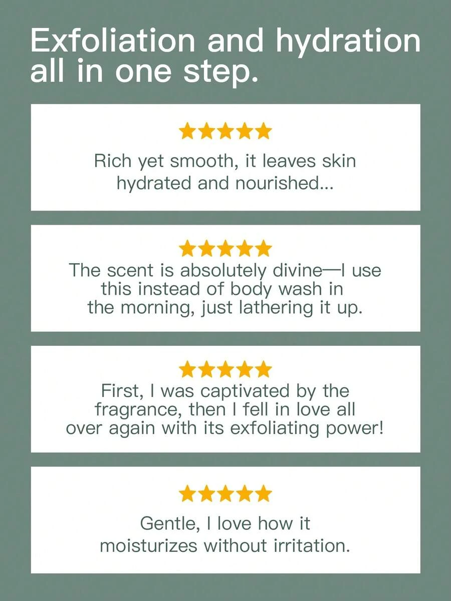 1 Bottle 260g Arencia Natural Sea Salt & Mint Lily Essential Oil Body Scrub, Gentle Exfoliating, Moisturizing, Refreshing Scent, Suitable For All Skin Types, For Summer Bathing - 260g - Mint and Lily - View 1