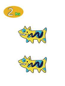 1 set de 2/5 piezas de broches artísticos con diseños de grafiti, animales, colores personalizados, perros geométricos, accesorios creativos para ropa, bolsas, adecuados para equipaje, bolsas, chaquetas, zapatos, sombreros