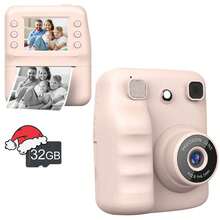 Appareil photo selfie instantané pour enfants, caméra numérique HD 1080P, appareil photo instantané multifonction avec cadres amusants et filtres de couleur, délai de prise de vue de 3s/5s/10s, cadeau de Noël et d'anniversaire pour les enfants de 3 à 12 ans, cadeau de rentrée scolaire - A29 - Voir 13