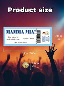 Custom / Personalised Event Ticket - Any Theatre Musical Music Event Concert Comedy Invitation Ticket Gift Theatre Gift Ticket