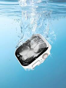 防水表壳搭配运动型硅胶表带。兼容 表带和表壳，防水、防震、防刮。采用方形硬质 PC 表壳，搭配钢化玻璃表镜和柔软舒适的硅胶表带。兼容 Ultra/11/10/9/8/7/6/5/4/SE 系列，尺寸 40/41/42/44/45/46/49 毫米。男女皆宜，适合运动、休闲和户外活动。 - 白色 - 查看 3