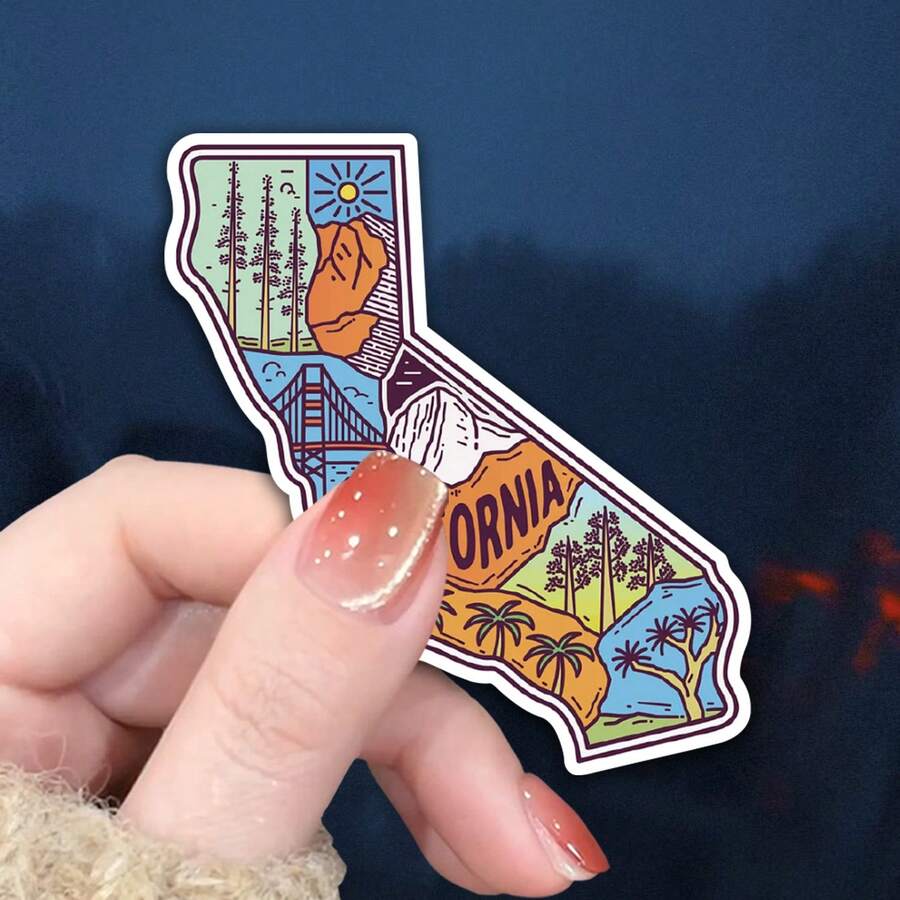 Monster Girl Zombie Punk Gothic Sticker - Durable PP Matte Vinyl Decal For Cars, Laptops, Motorcycles & Water Bottles - Self-Adhesive Halloween Horror Design With Knife, Stars & Bats - Edgy Aesthetic Temporary Decoration, Halloween Decorations, Laptop Decals, Gothic Aesthetic, Selfadhesive Vinyl - Multicolour - View 1