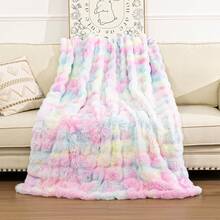 Pauwer Fleece Throw Blanket For Couch - 550GSM Soft & Warm Fluffy Cream White Blanket, Decorative And Giftable Striped Blankets For Couch, Sofa, Bed, 50"X60" - 彩色 - 查看 7