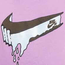 Sudadera con bolsillo canguro de ajuste holgado y hombros caídos de felpa para adolescentes de Nike - Rosa - Ver 4