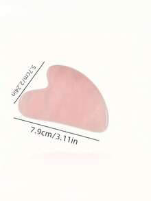 1pc/3pcs Heart-Shaped Massage Tool - Smooth Pink Quartz Gua Sha Board, For Relaxing Face And Body Care, Facial Massage Tool, Resin Material Gua Sha Board
