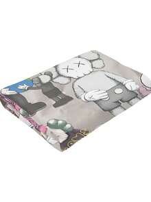 Kawss Kawaii Kaw  Blanket Flannel Blanket, Super Comfortable Winter Warm Blanket Summer Air Conditioning Blanket, Soft And Light Bed Sofa Decoration, Not Easy To Shed, - 黑色 - 查看 7