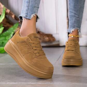 Zapatillas deportivas con suela gruesa y plataforma para mujer, zapatos deportivos casuales, zapatos de patineta para exteriores de talla grande, zapatos blancos