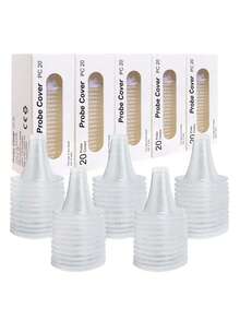 20/40/60个耳温计探头套，一次性耳温计套，高品质专业级温度计头，通用耳温计套，一次性耳温计替换帽，耳温计套，温度计镜头滤镜，耳温计，耳温计，一次性耳温计。