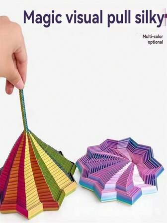 1 pieza Giroscopio giratorio de novedad impreso en 3D, juguete de alivio de estrés de expansión sensorial, diseño de giroscopio rotativo único impreso en 3D con mango, adecuado como regalo de Año Nuevo para adultos, impresión de alta calidad interesante y precisa (el color puede variar)