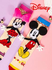 Disney Vớ cao đến đầu gối hình Mickey 3D dễ thương dành cho trẻ em, vớ cao thời trang cho bữa tiệc Giáng sinh, quà tặng chất lượng cao, mùa tựu trường, quà tặng vui nhộn và thời trang cho các fan nhí, vớ hồng cho bữa tiệc Giáng sinh tại nhà. - Nhiều màu - Xem 5