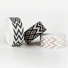 [Customer Favorite] 3 Yard 1.5 Inch/3..80cm Wave Pattern Jacquard Nylon Webbing Strap For Purse Bag DIY Crafting, DIY Wallet Making - Multicolor - View 8