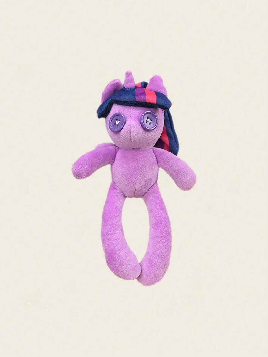 Hasbro 毛绒挂饰 – 炉边暖夜系列，暮光闪闪，18厘米，柔软毛绒玩偶，圣诞装饰，生日惊喜，粉丝礼物 - 紫色 - 查看 1