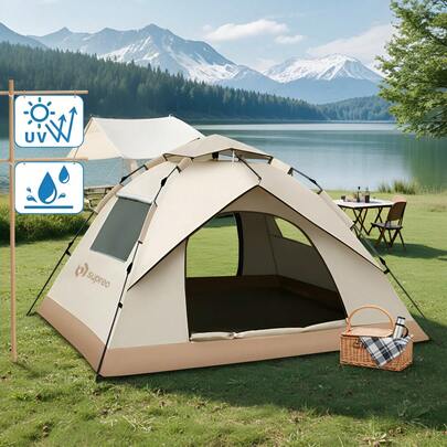 Barraca Automática Camping 2-3 Pessoas Impermeável E Portáti