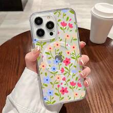 Funda magnética transparente de alta definición anti-caída, con diseño innovador de flor de primavera, funda de protección para teléfono personalizada y sencilla, a prueba de golpes y anti-caída, duradera y resistente a las manchas, adecuada para todas las series de teléfonos , compatible con  17/17 Pro/17 Pro Max/17 Air/ 16/16 Pro/16 Pro Max/16 Plus/ 15/15 Pro Max/15 Pro/15 Plus/ 14/14 Pro/14 Plus/14 Pro Max/ 13/13 Pro/13 Pro Max/12/12 Pro/12 Pro Max/11/11 Pro/11 Pro Max/XR/X/XS/XS Max - Transparente 925 - Ver 2