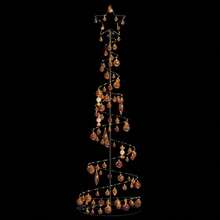 LED Christmas Tree With Baubles 120 LEDs Warm White 180 Cm - Multicolor - View 7