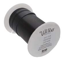 Beadsmith Alambre de cobre lacado de calibre 26 resistente al deslustre para hacer joyas, 34 yardas, 31.09 metros (color plateado) - Negro - Ver 9