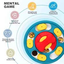 Dog Puzzle Toys Slow Feeder Interactive Increase IQ Food Dispenser Non-Slip Slowly Eating Bowl Cat Dog Food Games The Bones Can Rotate, Suitable For All Seasons, Small, Medium And Large Dog, And Easy To Be Intelligent - Multicolor - View 3