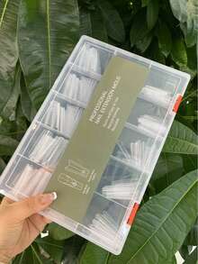 240 Peças Molde de Construção de Gel Extensão Rápida Longa Elíptica Profissional para Salão de Unhas Gel UV de Cristal