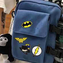 Justice League DC英雄徽章，漫畫卡通正義聯盟英雄胸針，多功能時尚卡哇伊金屬徽章，酷炫的服裝袋裝飾配件[官方授權] - 彩色 - 查看 4