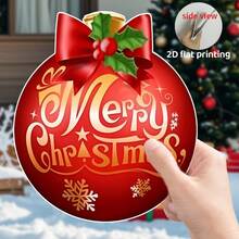 6 Peças Bolas de Natal para Decoração de Quintal Externo, Adequado para Superfícies Planas 2D, Acompanha 12 Estacas de Plástico, Decoração de Natal Externa, Estacas de Bola de Plástico de Natal Festivas para Quintal, Pátio, Gramado - Decorações de Feriados Externos