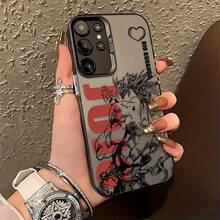 Funda de teléfono popular de anime  para Galaxy S25, S24, S23, S22, S21, S20 FE Ultra Plus 4G/5G - Cubierta trasera mate anti-caída - Mezcla de colores - Ver 6
