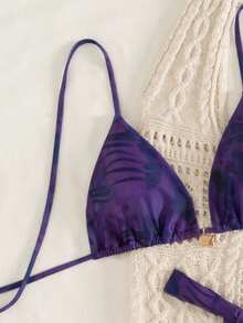 Women's Floral Sexy Bikini Set Vacation Beach Summer - Multicolor - View 2