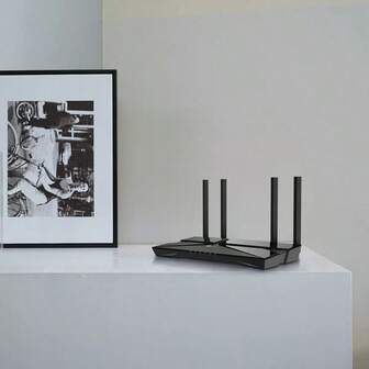 AX1800 Dual-Bank WiFi 6 Router, Up To 1.8 Gbps, 4 High-Performance Antennas &Amp; Beamforming, Gigabit Ports, Parental...